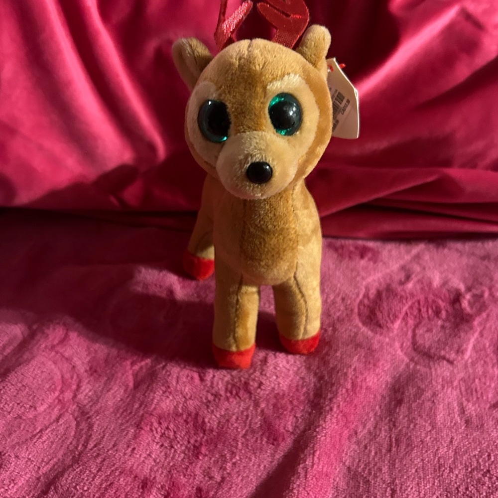 TY NWT Beanie Baby Reindeer